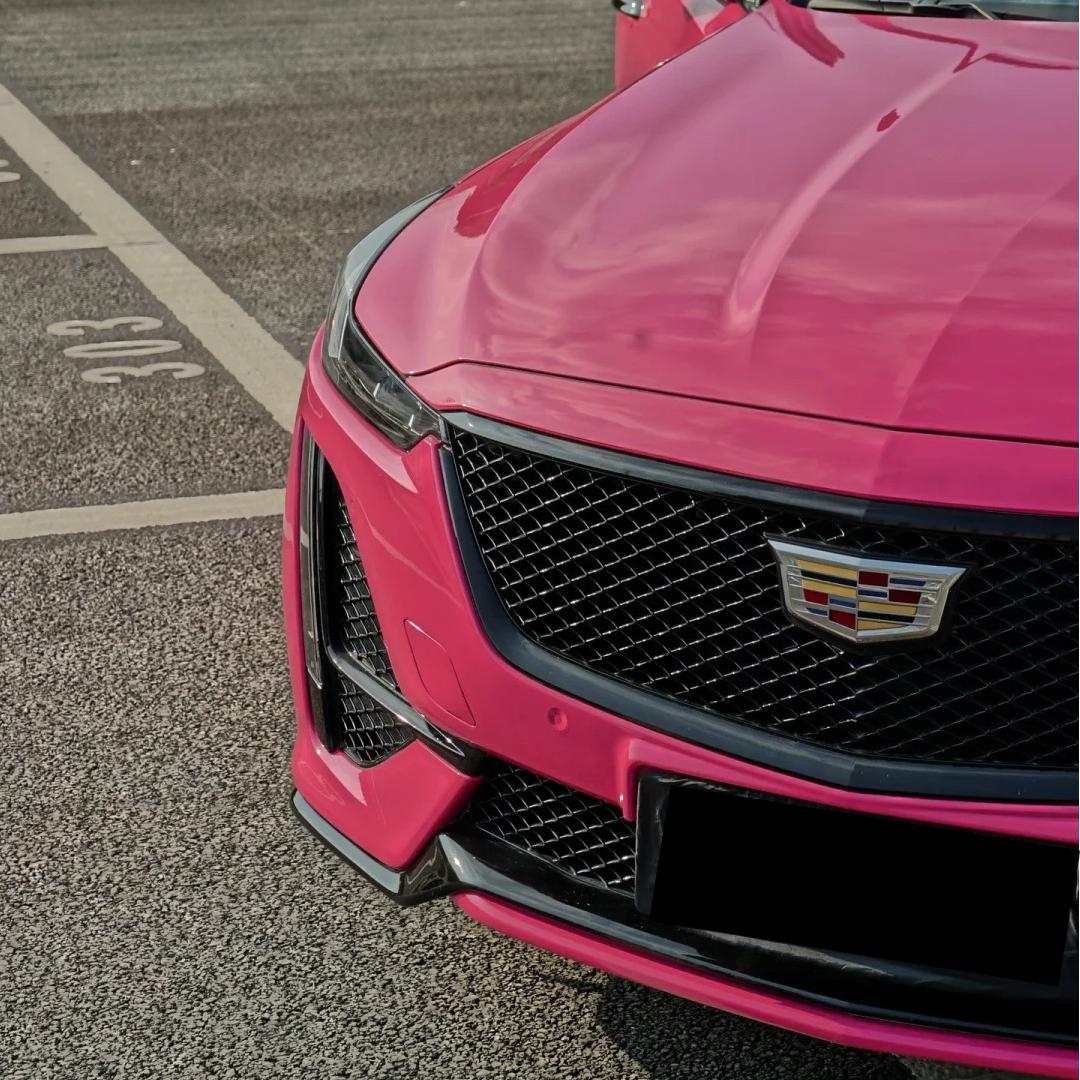 TPU Glossy Rose Red Colored PPF Paint Protection Film