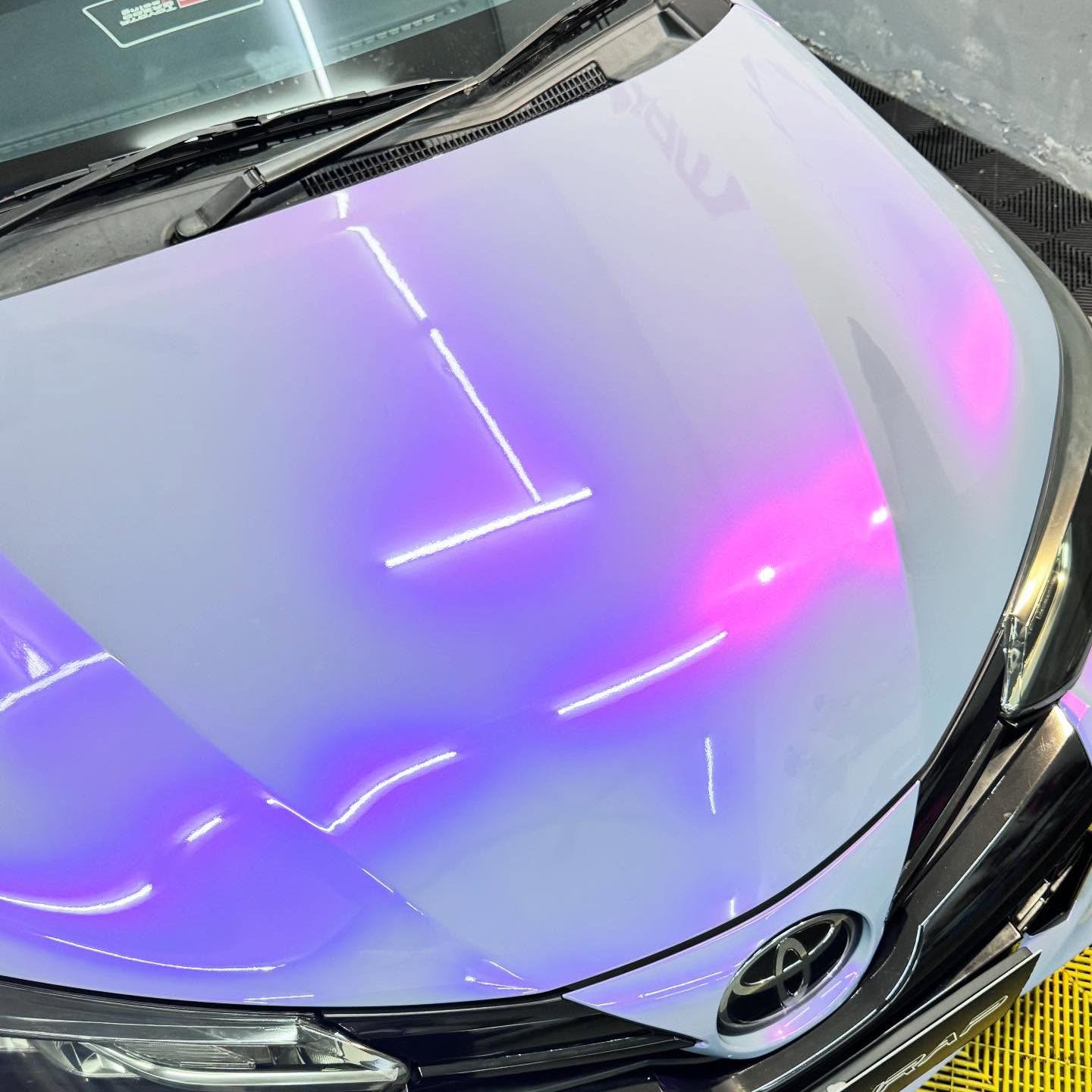 TPU Gloss Twin Candy Grey Purple Paint Protection Film