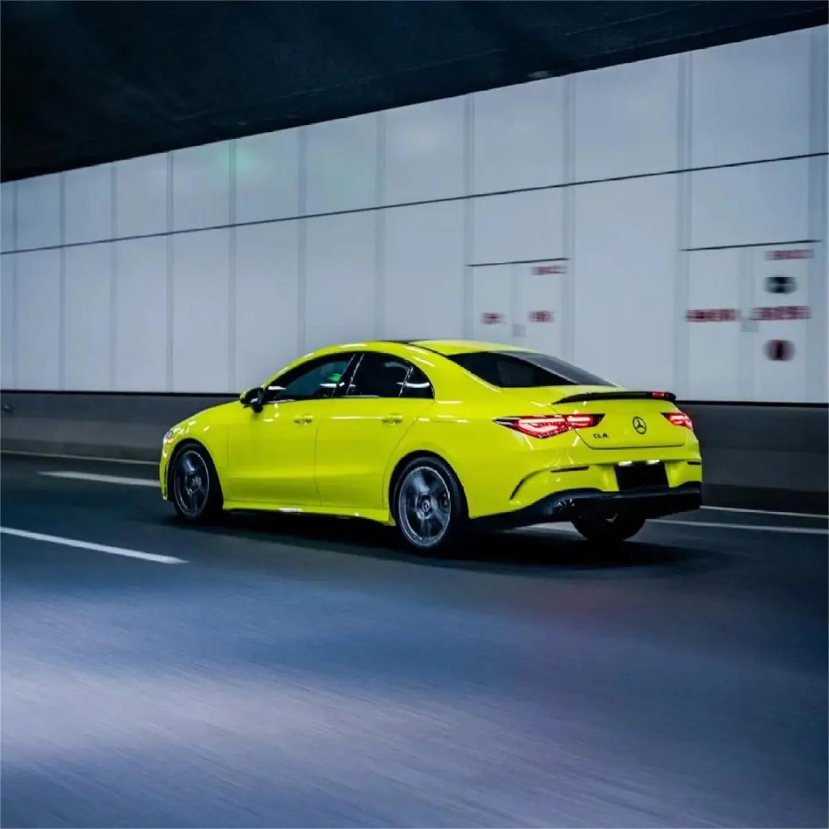 Gloss Acid Green Car Vinyl Wrap