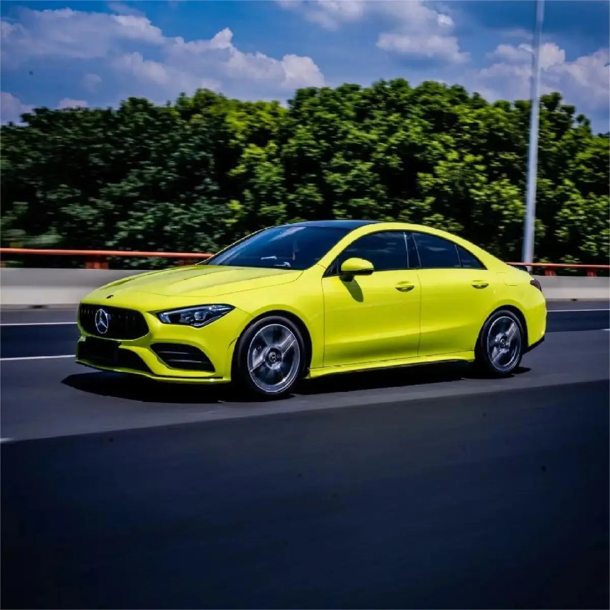 Gloss Acid Green Car Vinyl Wrap