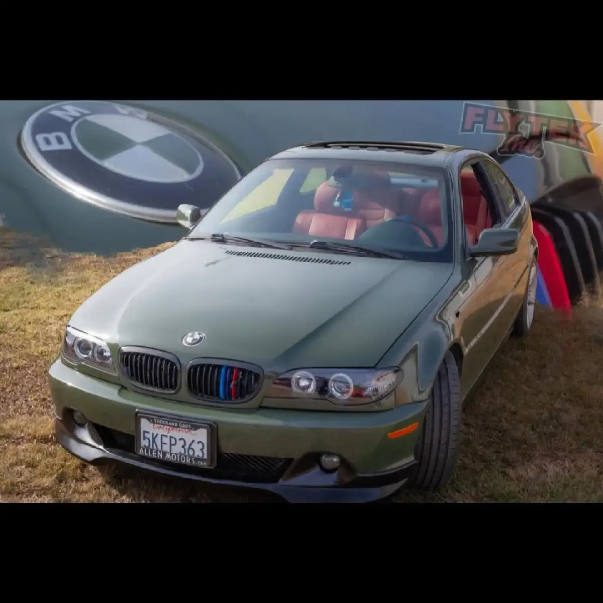 Gloss Black Olive Green Wrap Car Vinyl Wrap PET | Glossy Rifle Green Car Wrap