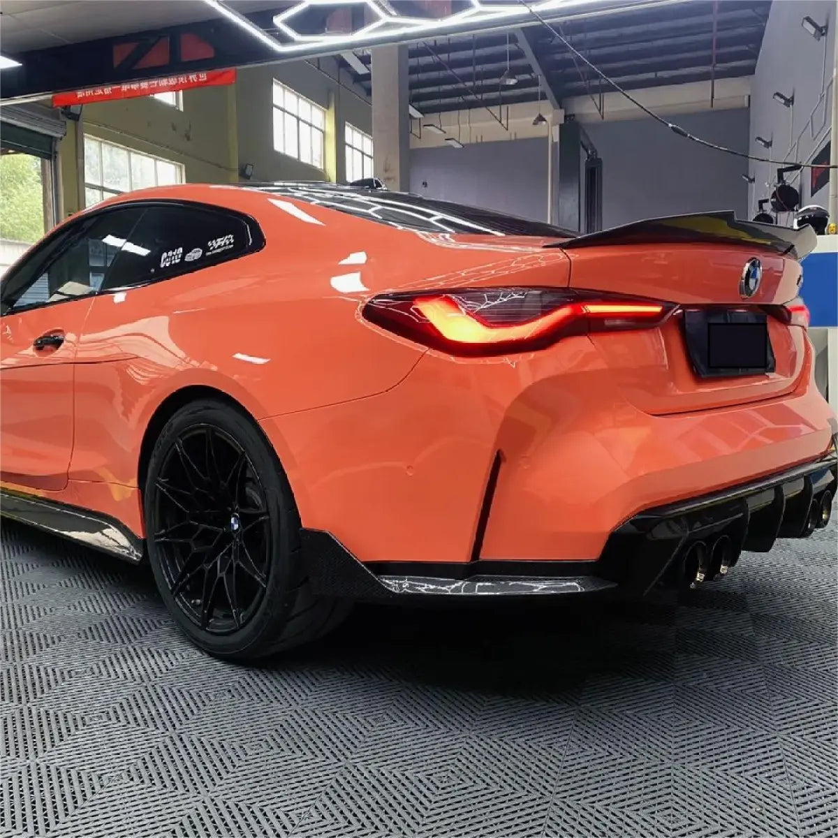 Gloss Coral Orange Car Vinyl Wrap PET
