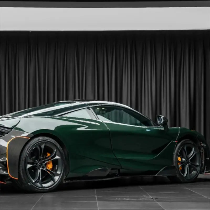 Gloss Crystal Dark Green Car Vinyl Wrap PET