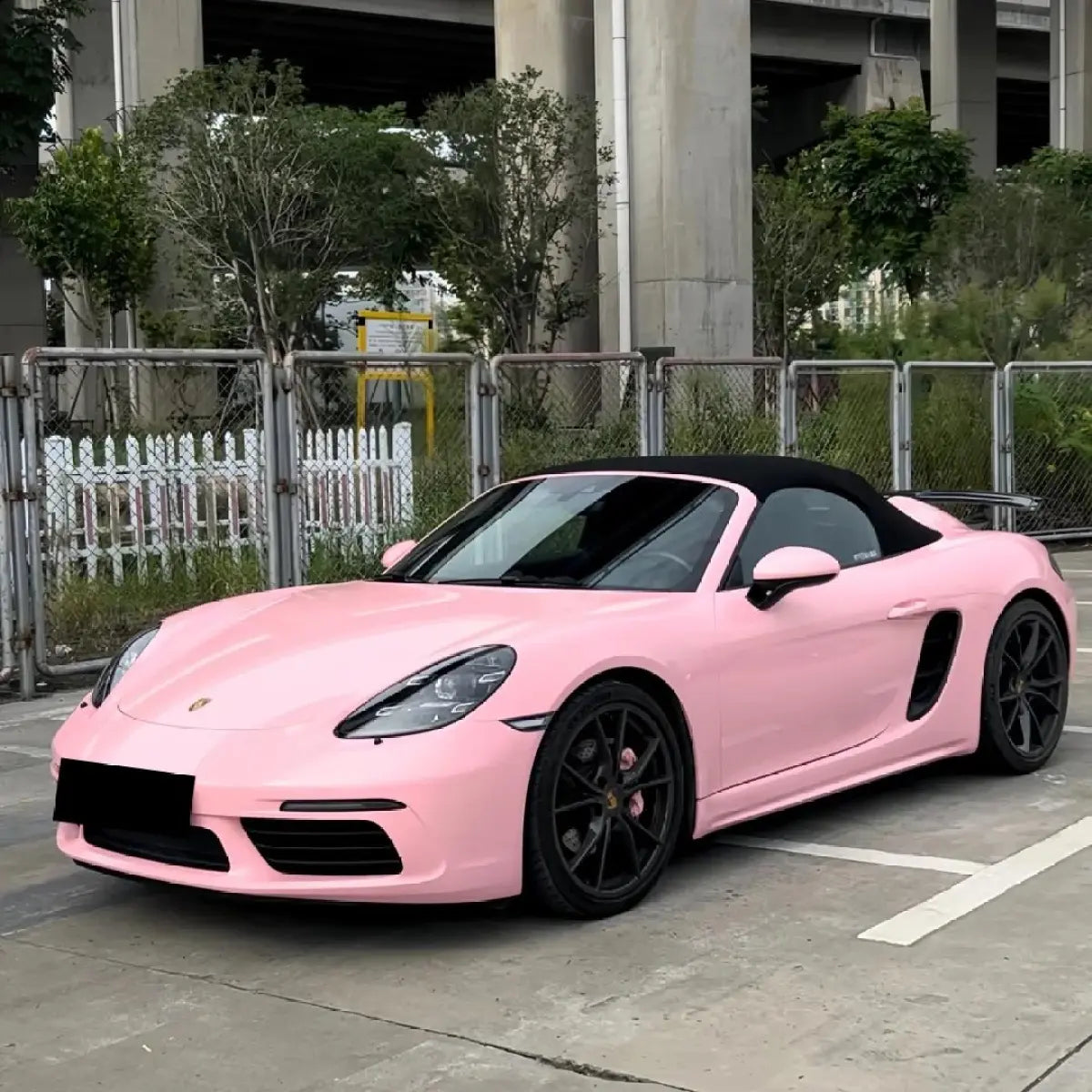 Gloss Crystal Peach Pink Car Vinyl Wrap PET