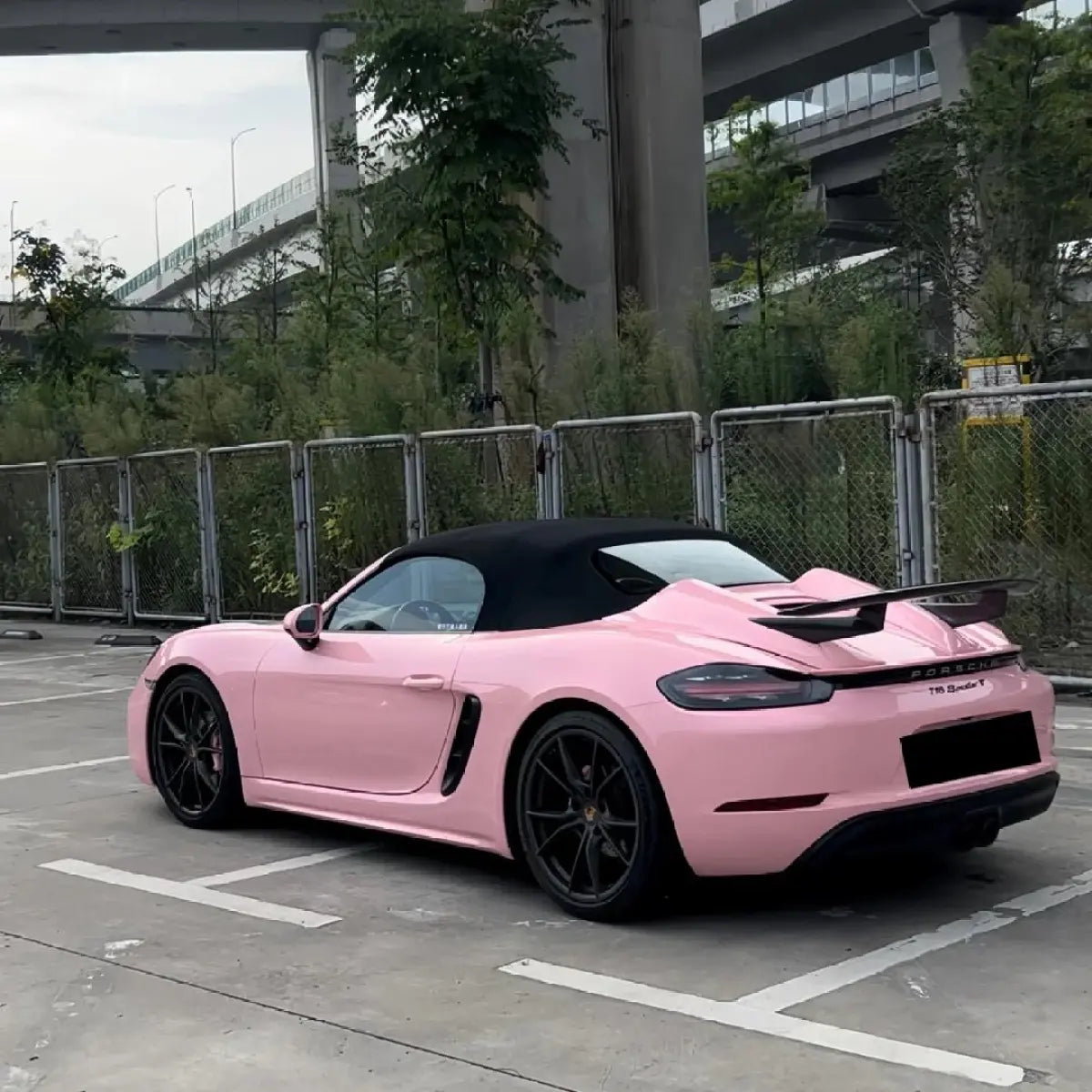 Gloss Crystal Peach Pink Car Vinyl Wrap PET