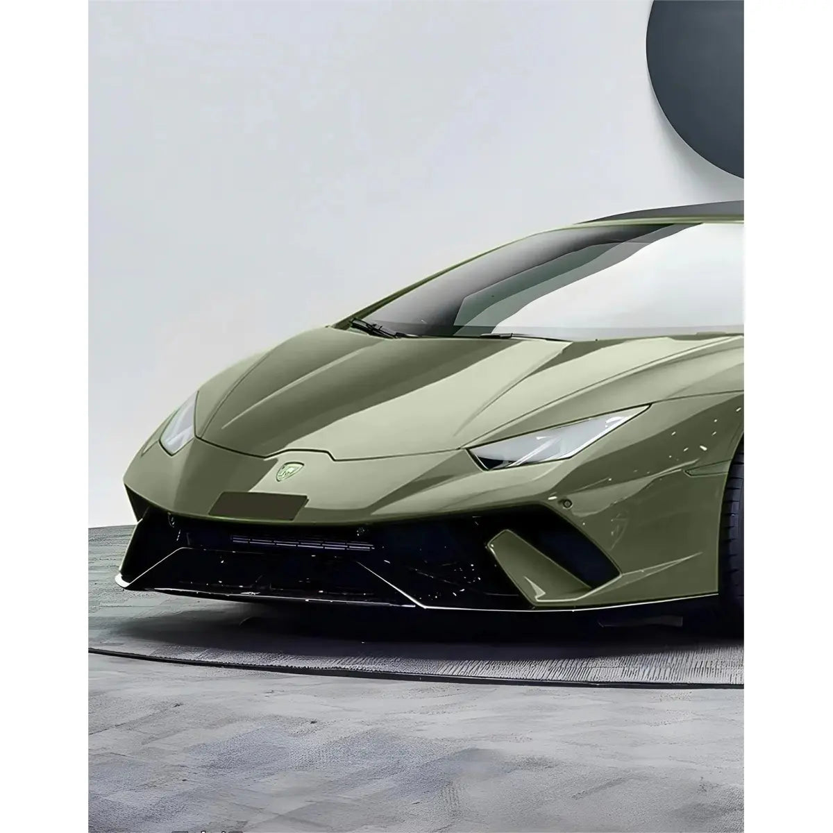 Gloss Dawn Green Car Vinyl Wrap PET