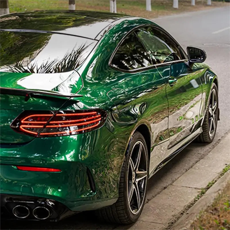 Gloss Metallic Agate Green Car Vinyl Wrap PET