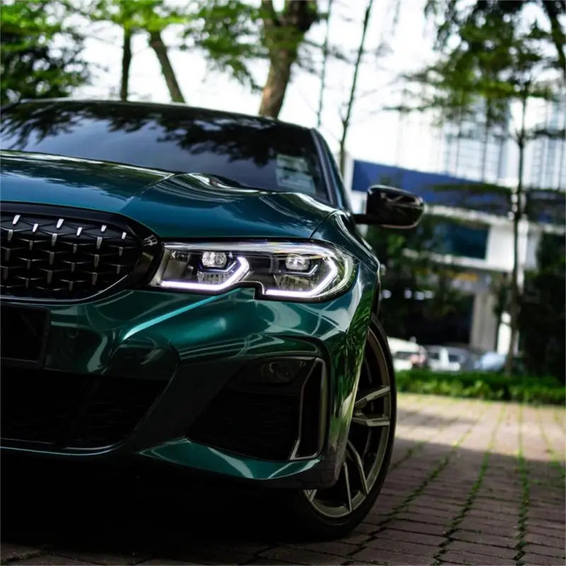 Gloss Metallic British Royal Green Car Vinyl Wrap PET