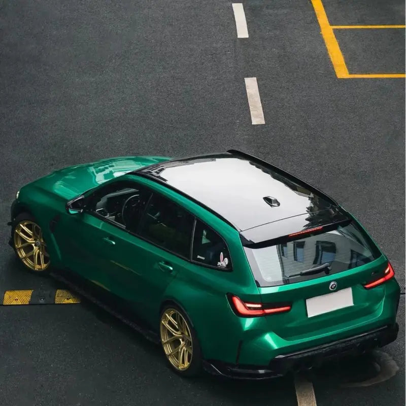 Gloss Metallic Emerald Green Car Wrap Vinyl PET