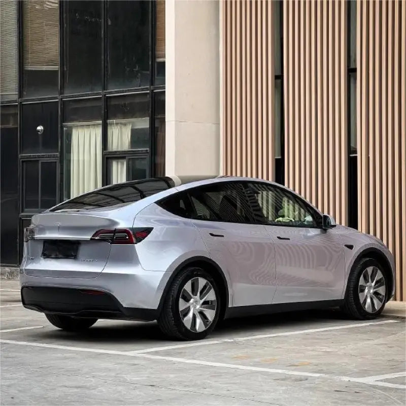 Gloss Metallic Fleuret Silver Car Vinyl Wrap PET