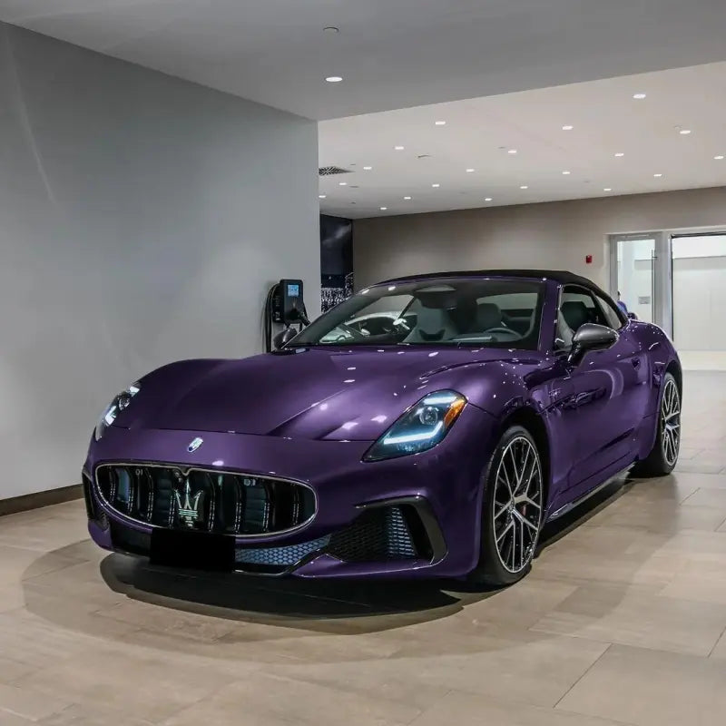 Gloss Metallic Galaxy Purple Car Vinyl Wrap PET