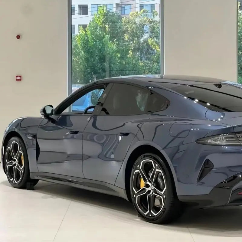 Gloss Metallic Chameleon Color Shift Grey Blue Car Vinyl Wrap PET