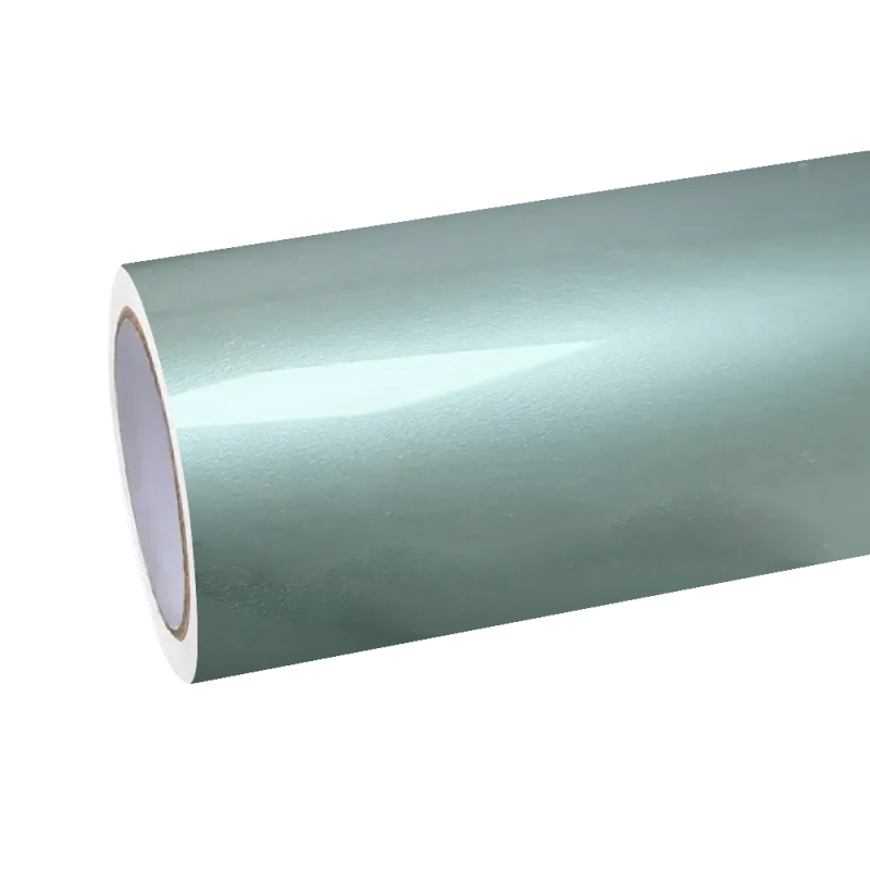 Gloss Metallic Liquid Alpine Green Car Vinyl Wrap PET
