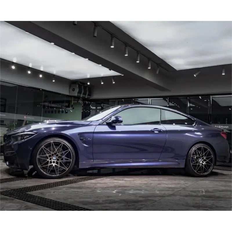 Gloss Metallic Macao Blue Car Vinyl Wrap PET