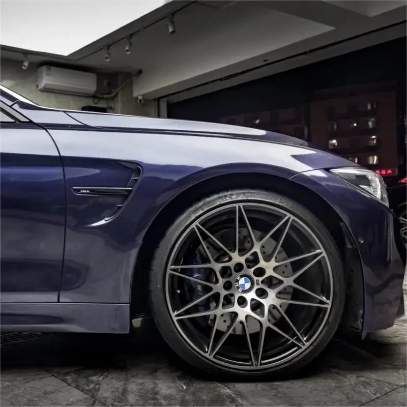 Gloss Metallic Macao Blue Car Vinyl Wrap PET