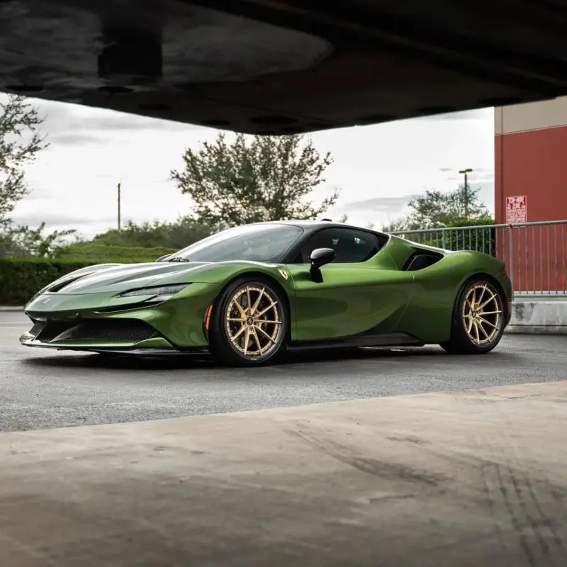 Gloss Metallic Mamba Green Car Vinyl Wrap
