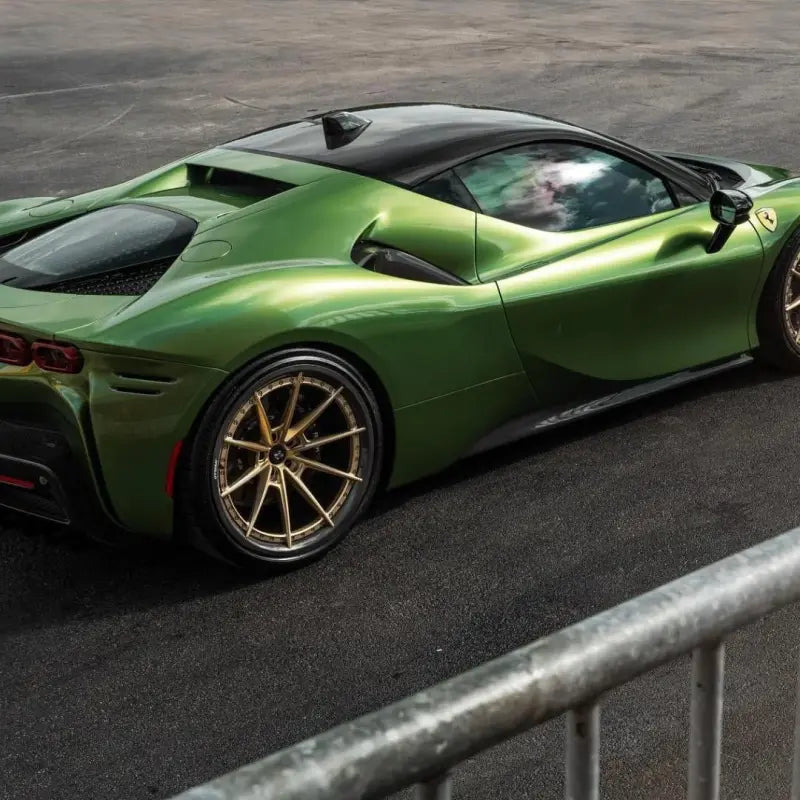 Gloss Metallic Mamba Green Car Vinyl Wrap