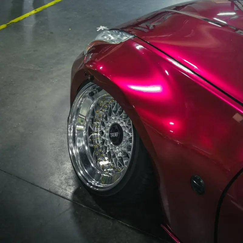 Gloss Metallic Rubellite Purple Car Vinyl Wrap PET Wildberry
