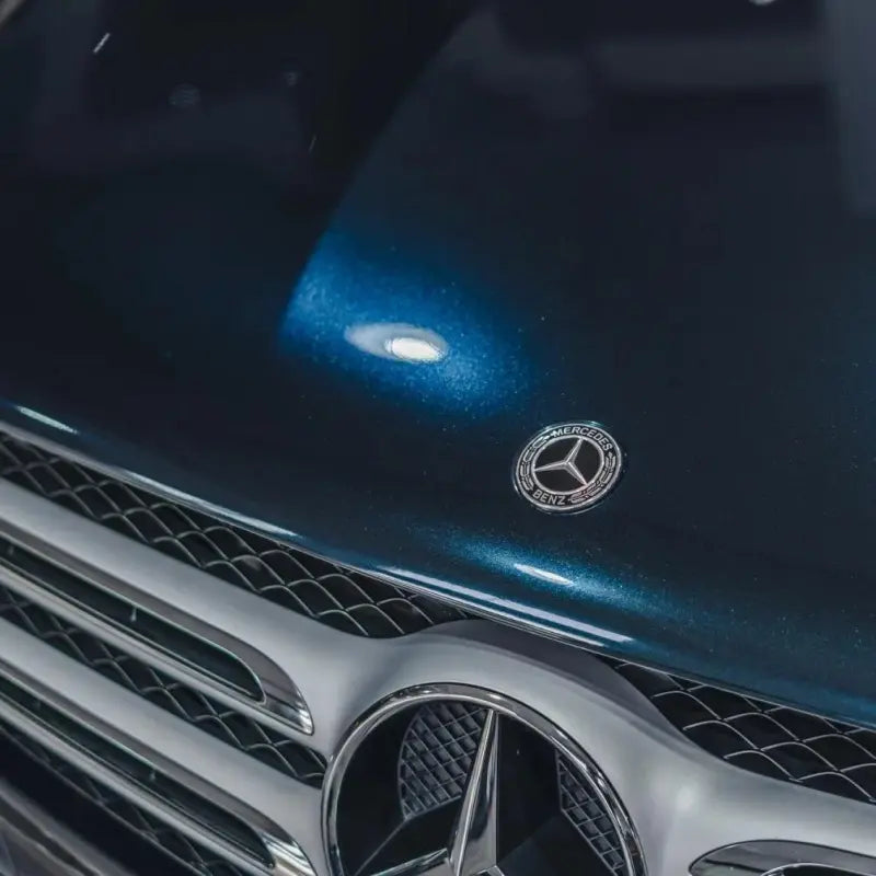Gloss Metallic Turquoise Green Car Vinyl Wrap Benz PET