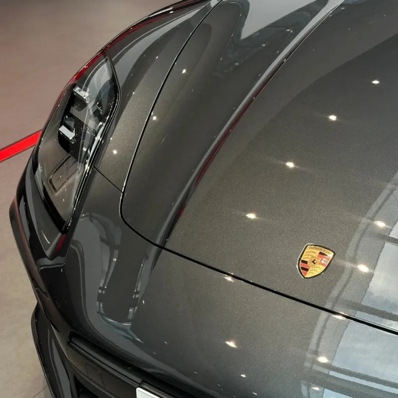 Gloss Metallic Volcano Grey Car Vinyl Wrap PET