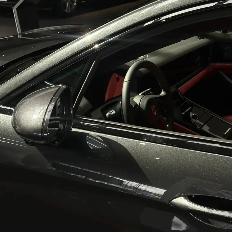 Gloss Metallic Volcano Grey Car Vinyl Wrap PET