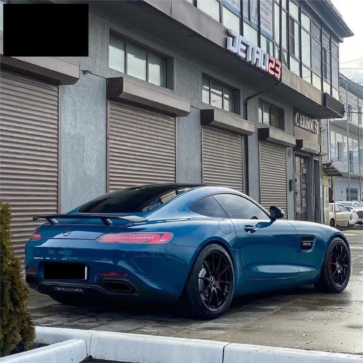Gloss Petrol Blue Car Vinyl Wrap PET