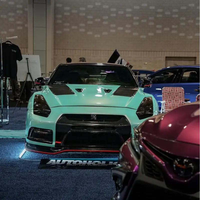 Gloss Racing Tiffany Blue Car Vinyl Wrap PET