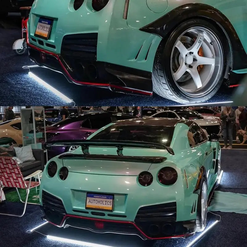 Gloss Racing Tiffany Blue Car Vinyl Wrap PET