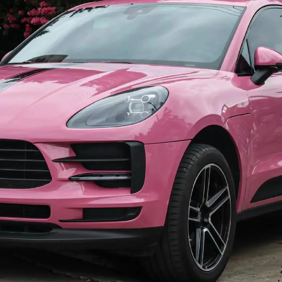 Gloss Tulip Pink Car Vinyl Wrap PET