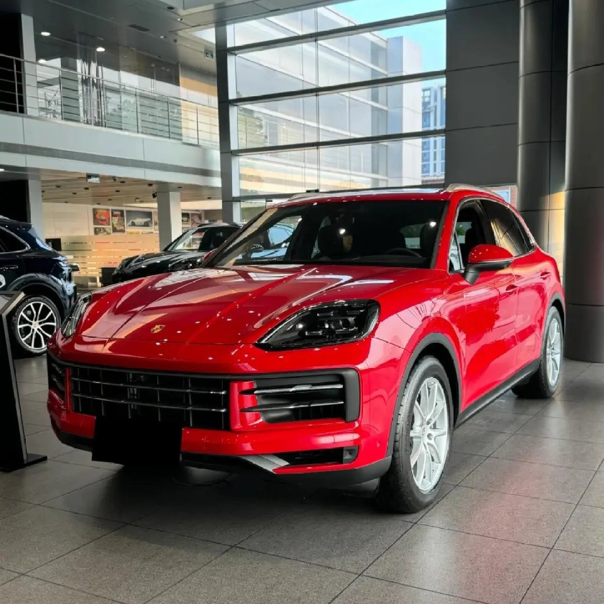 Glossy Crystal Porsche Carmine Red Car wrap