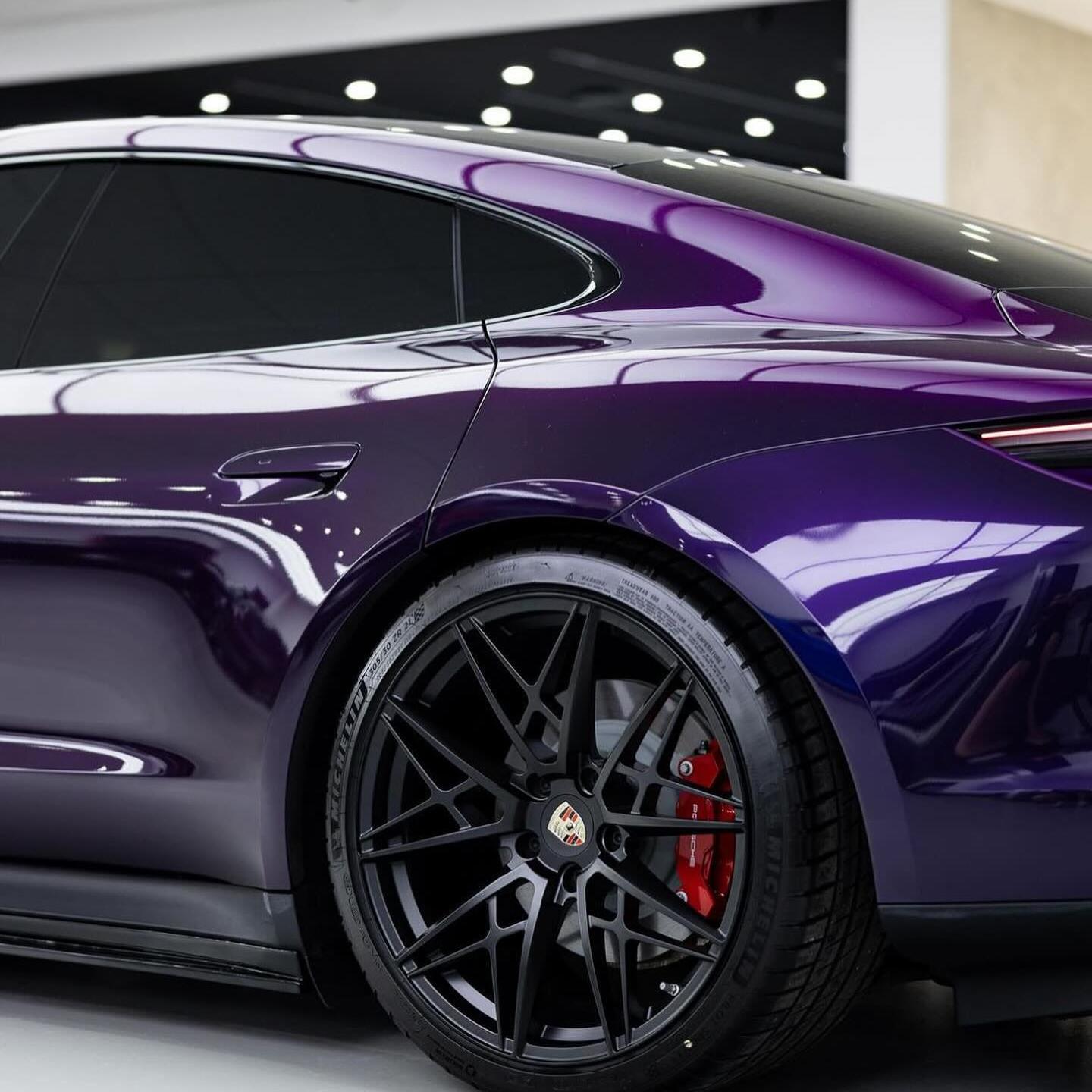 midnight purple car wrap