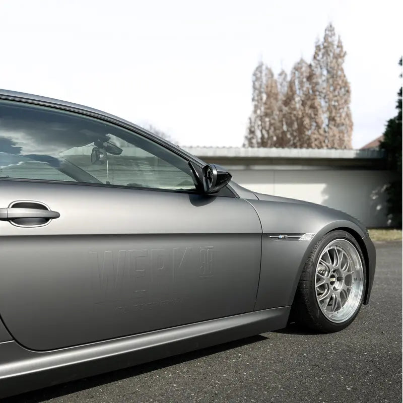 Matte Metallic Dark AMG Grey Car Vinyl Wrap PET