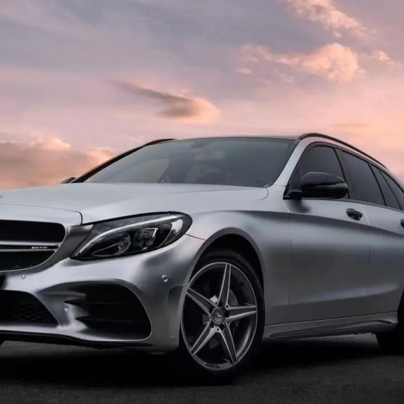 Matte Metallic Satin Chrome Silver Car Vinyl Wrap