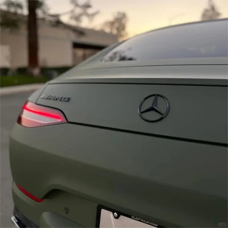 Matte Satin Khaki Dark Green Car Vinyl Wrap | Ultimate Flat Khaki Green Car Wrap PET