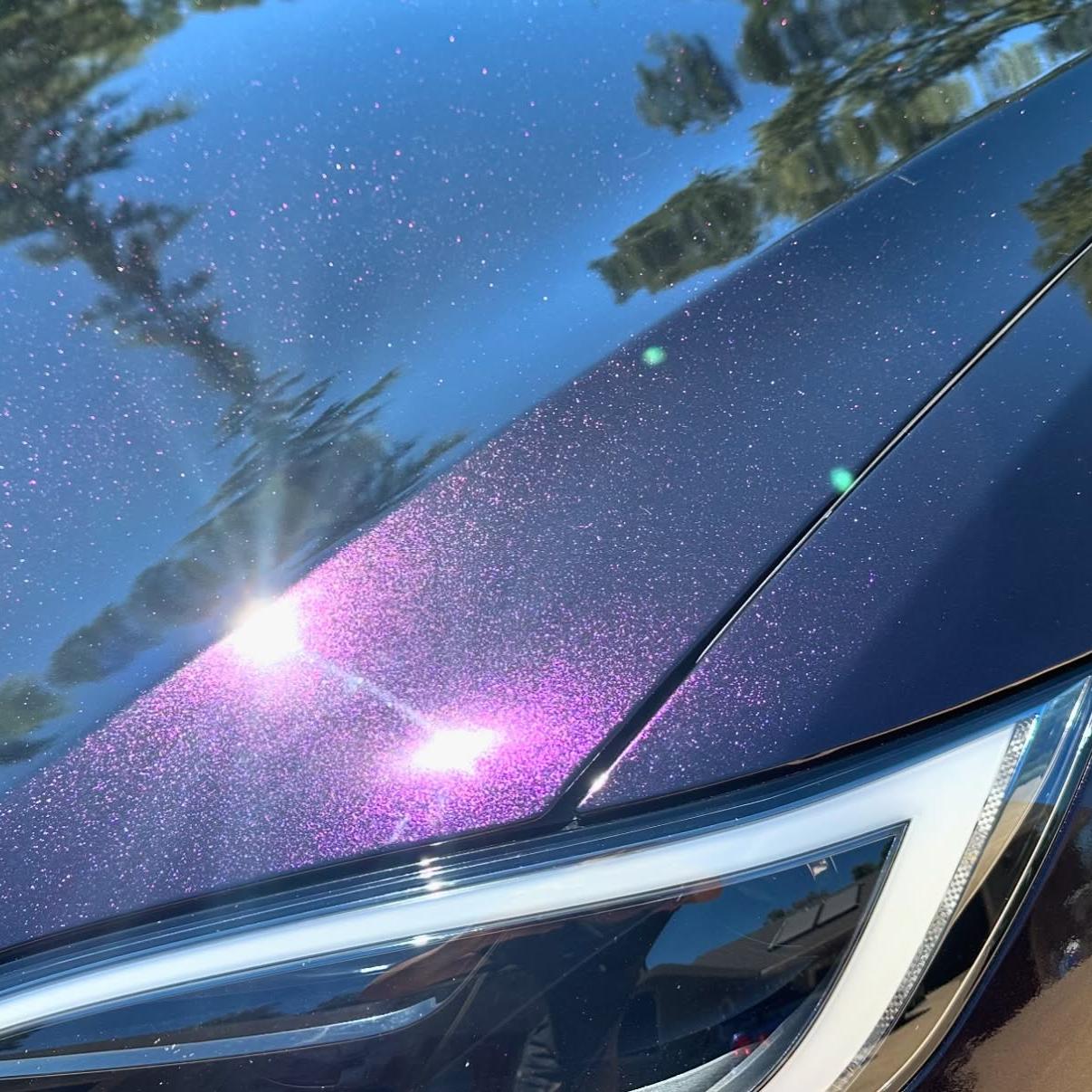Gloss metallic midnight purple car vinyl wrap