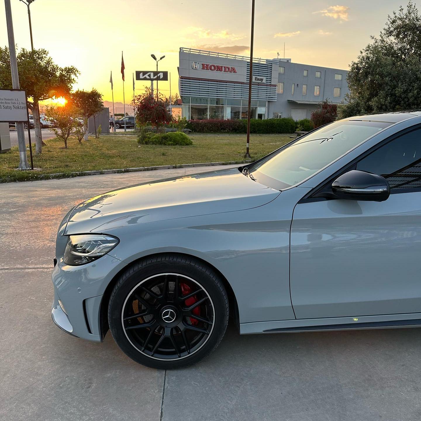 Gloss Light Nardo Grey Car Vinyl Wrap