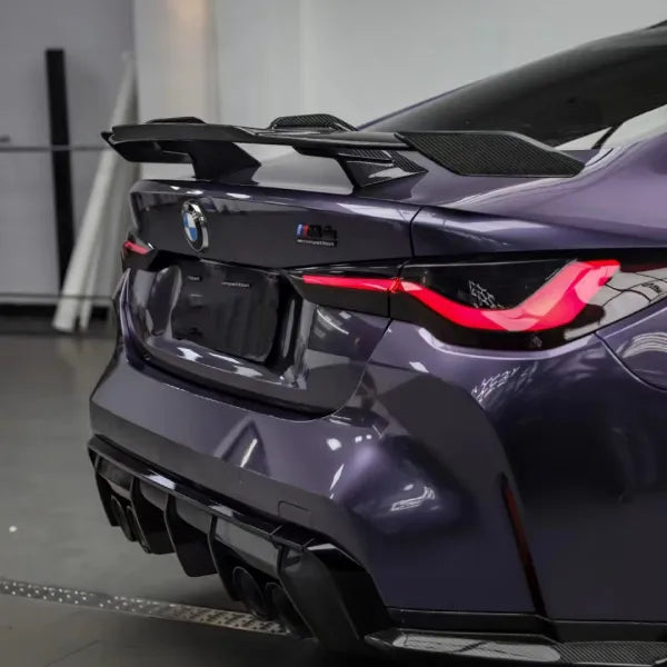 Gloss Metallic Bentley Grey Violet Car Vinyl Wrap BMW M4 PET