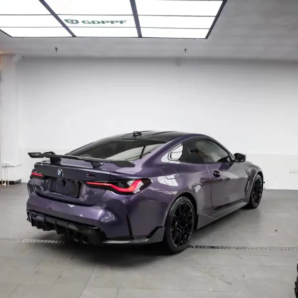 Gloss Metallic Bentley Grey Violet Car Vinyl Wrap BMW M4 PET