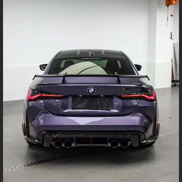 Gloss Metallic Bentley Grey Violet Car Vinyl Wrap BMW M4 PET