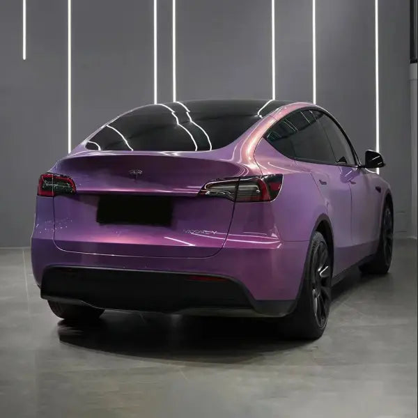 Gloss Metallic Sky Vast Purple Car Vinyl Wrap PET