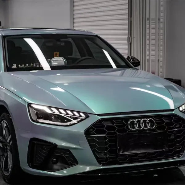 Glossy Twin Candy Grey Green Color Fliper Car Vinyl Wrap