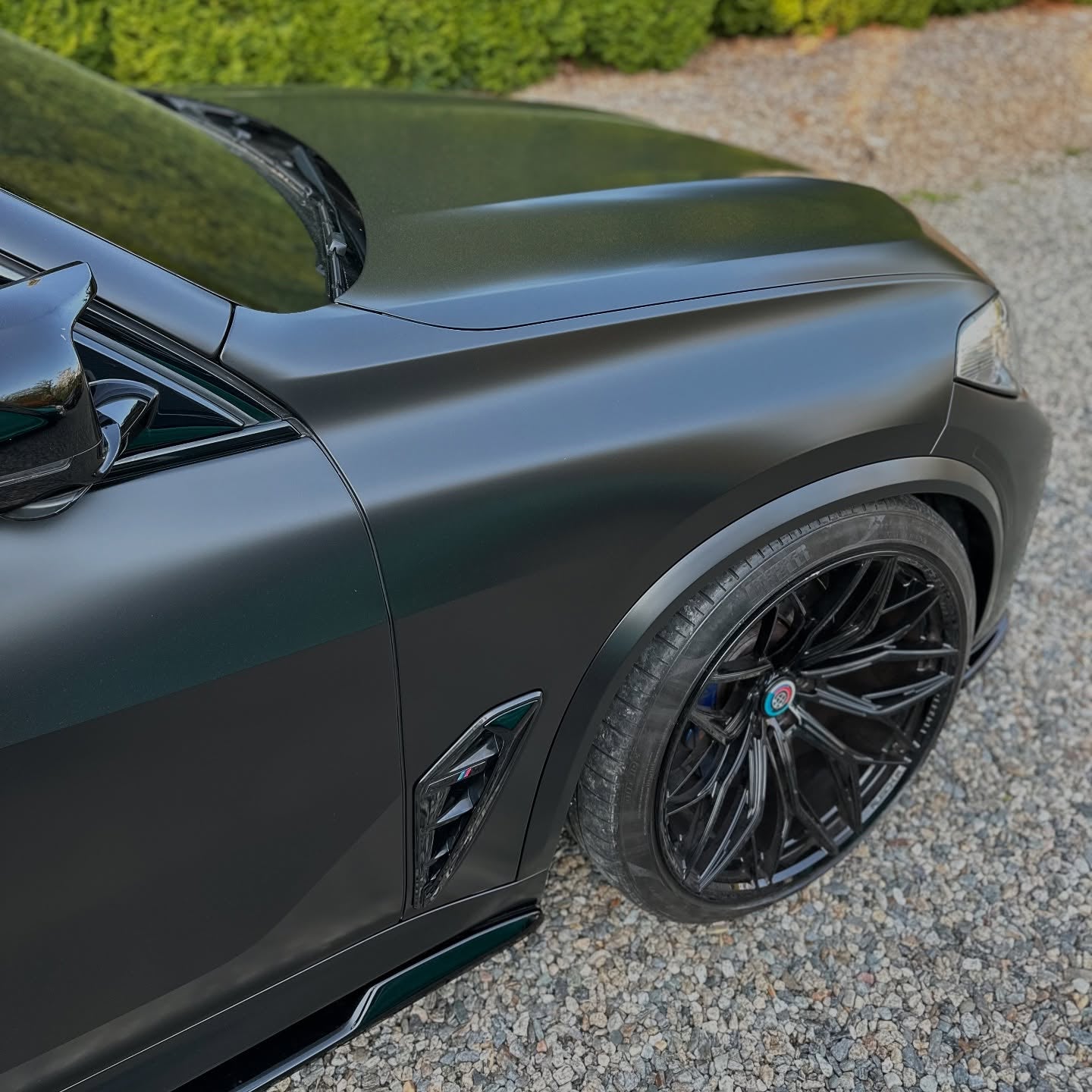 satin black vehicle wrap