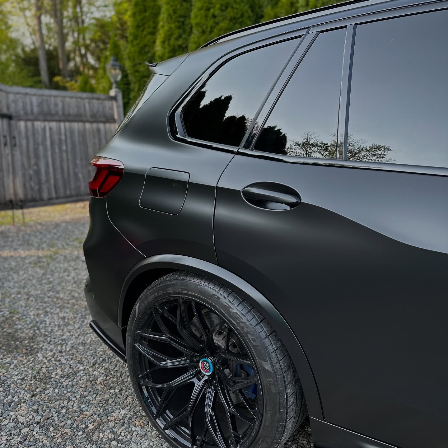 black satin vinyl