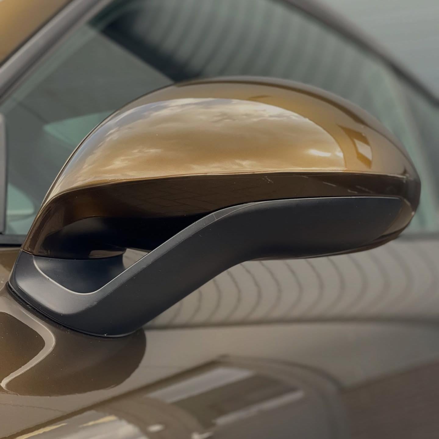 Gloss Metallic Black Gold Car Vinyl Wrap
