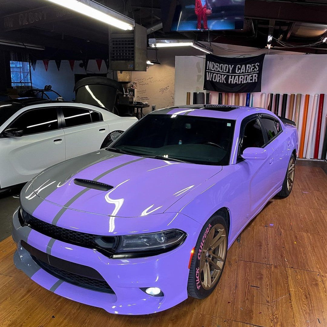 gloss lavender vinyl wrap