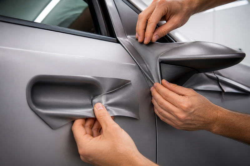 Wrapping Door Handles and Mirrors: Edge, Inlay and Removal Decisions
