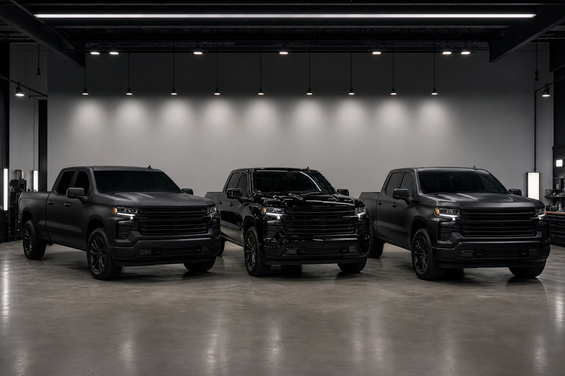 Black Truck Wrap Guide: Matte, Gloss and Satin Finish Comparison