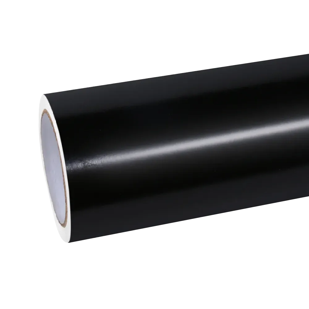 Satin black vinyl showing its soft reflected band