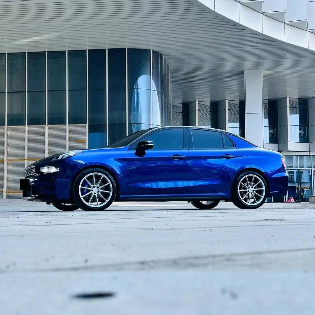 Gloss Metallic Gentian Blue Car Vinyl Wrap