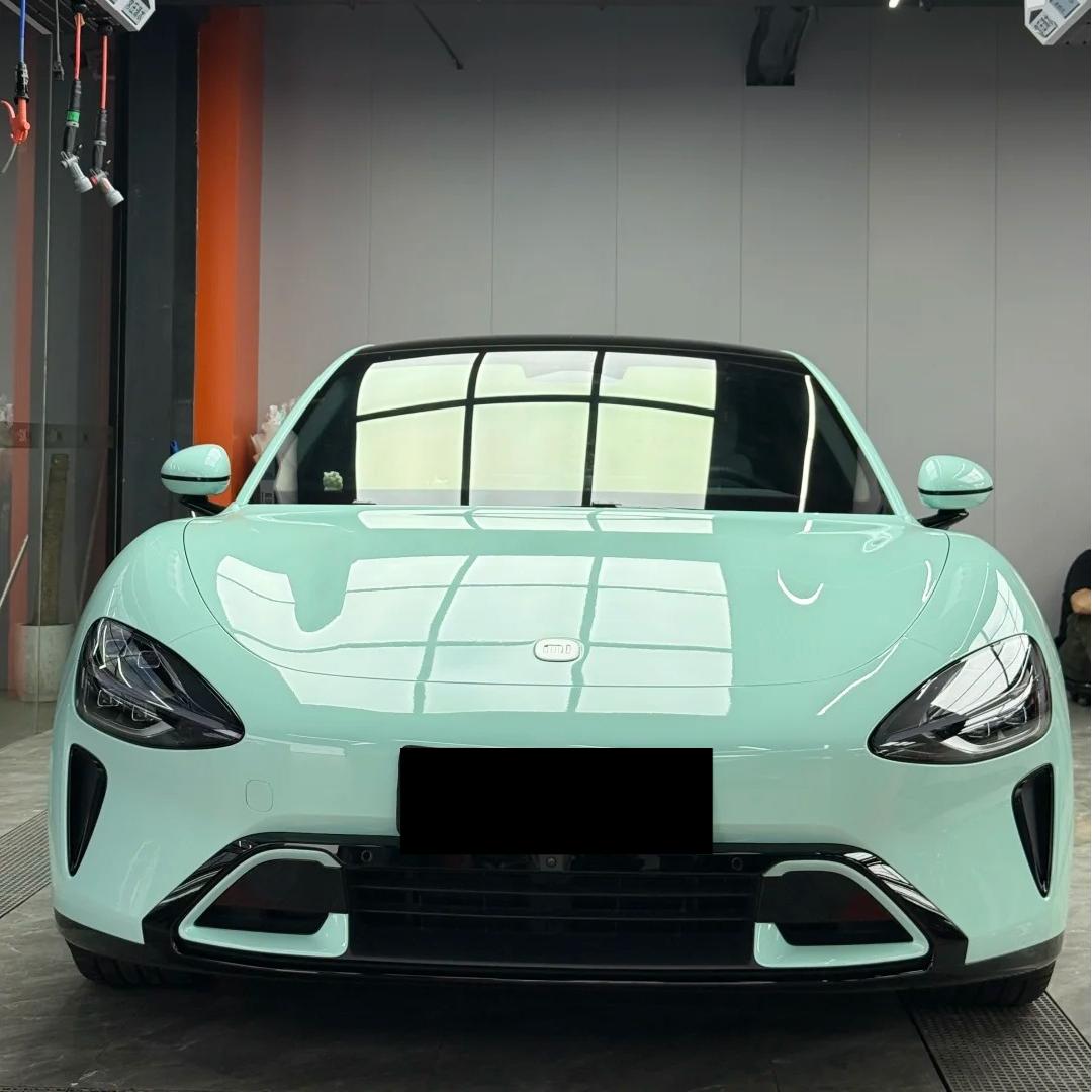 TPU Glossy Cragginess Green Colored PPF Paint Protection Film